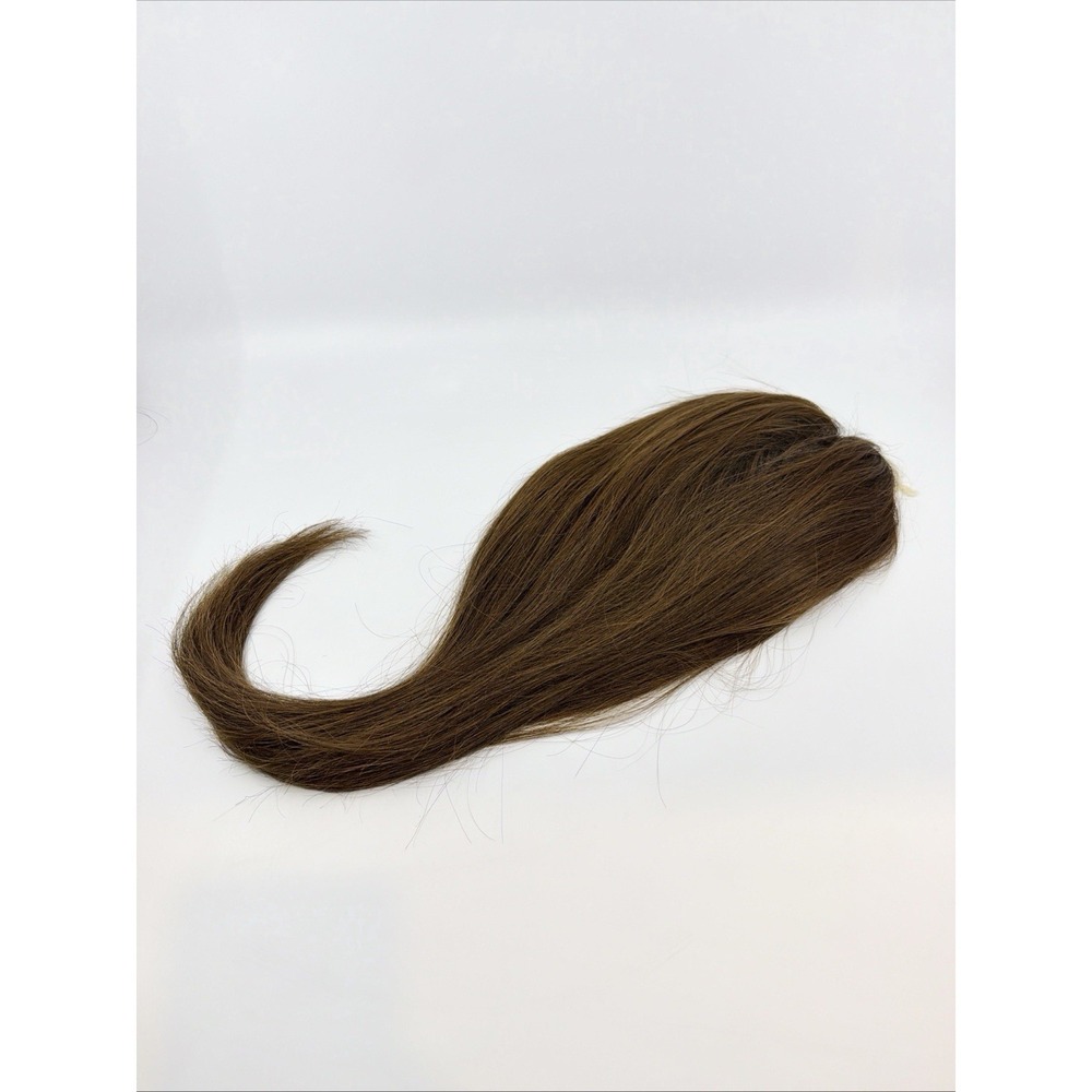 Hidden Crown Topper Brown #4R 16" Rooted Medium Brown New With Tags